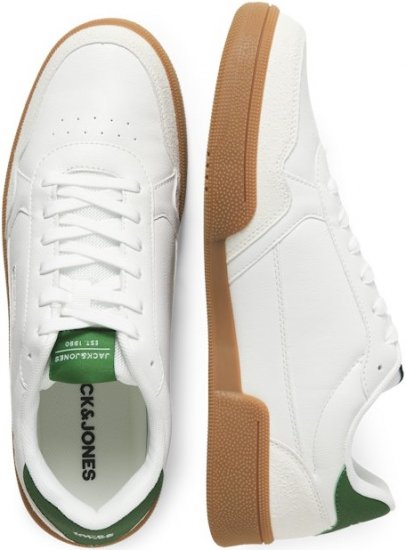 Jack & Jones Bounce Sneakers White/Verdant Green - Herenschoenen 40-52 - 