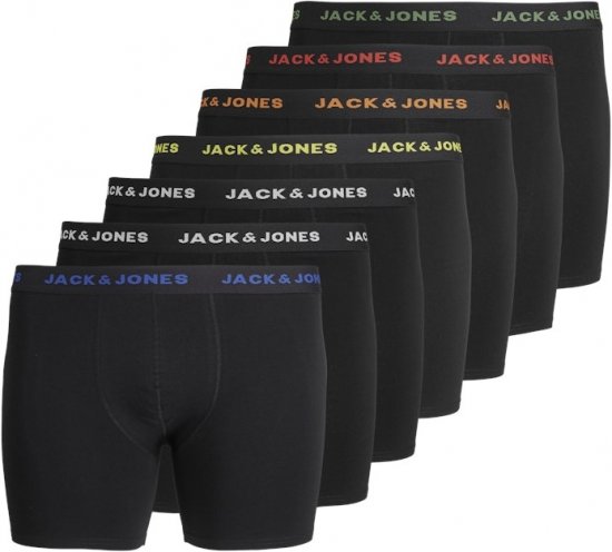 Jack & Jones BASIC Trunks 7-Pack Black - Ondergoed & zwem - Grote Maten Ondergoed Heren