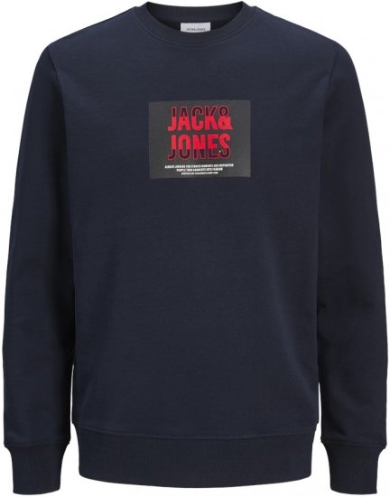 Jack & Jones HUDSON Sweatshirt Navy - Sweaters & hoodies - Sweaters & Hoodies Grote Maten Heren