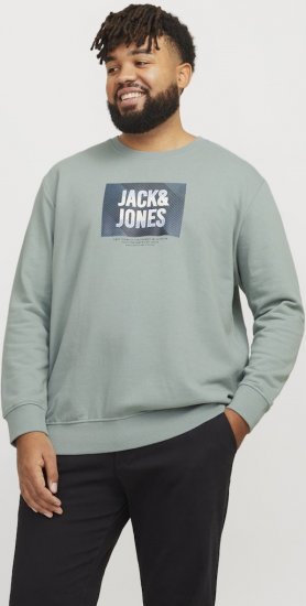 Jack & Jones HUDSON Sweatshirt Iceberg Green - Sweaters & hoodies - Sweaters & Hoodies Grote Maten Heren
