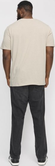 Jack & Jones ORGANIC T-Shirt Grey/Melange - T-shirts - Grote Maten T-shirts Heren