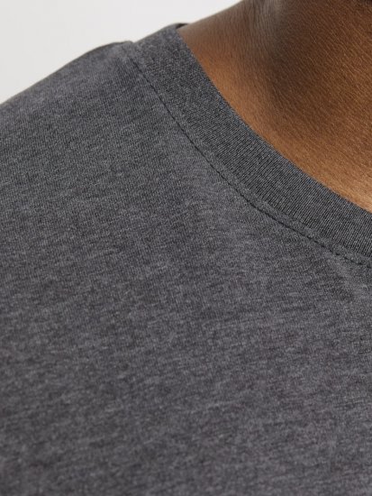 Jack & Jones ORGANIC T-Shirt Dark Grey Melange - T-shirts - Grote Maten T-shirts Heren