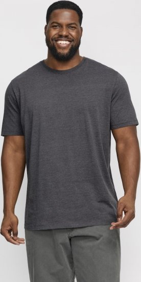 Jack & Jones ORGANIC T-Shirt Dark Grey Melange - T-shirts - Grote Maten T-shirts Heren