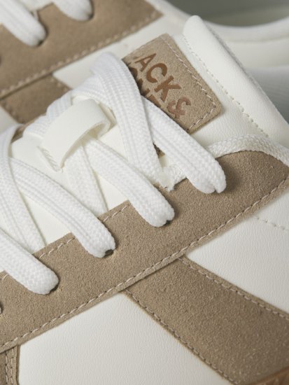 Jack & Jones Valencia Sneakers White/Travertine - Herenschoenen 40-52 - 