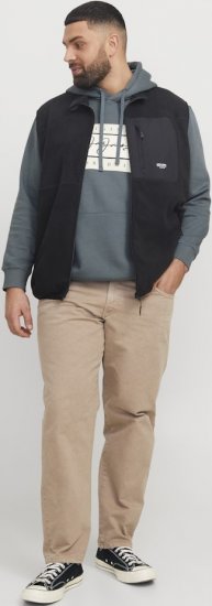 Jack & Jones Frederiksberg Box Script Hoodie Grey - Sweaters & hoodies - Sweaters & Hoodies Grote Maten Heren