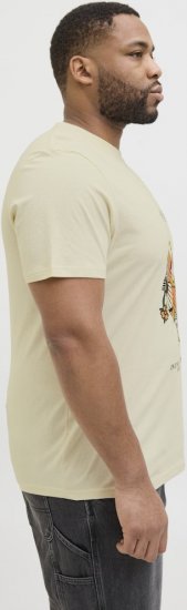 Jack & Jones Anatomy Skull Crew Neck T-Shirt Antique White - T-shirts - Grote Maten T-shirts Heren