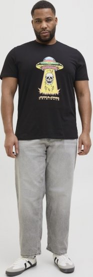 Jack & Jones Anatomy Skull Crew Neck T-Shirt Black - T-shirts - Grote Maten T-shirts Heren