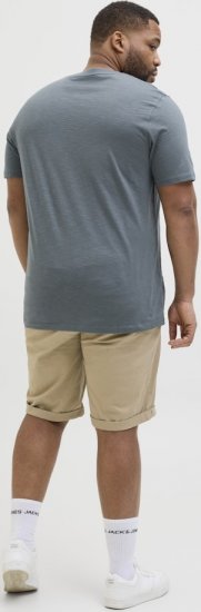 Jack & Jones Split Pocket Print T-Shirt Grey - T-shirts - Grote Maten T-shirts Heren