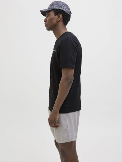 Jack & Jones FUSION Full Branding T-Shirt Black - T-shirts - Grote Maten T-shirts Heren
