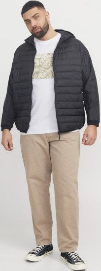 Jack & Jones Tarmac Camo Crew Neck T-Shirt Bright White - T-shirts - Grote Maten T-shirts Heren