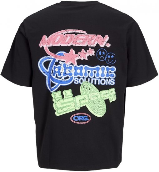 Jack & Jones Compact Crew Neck T-Shirt Black - T-shirts - Grote Maten T-shirts Heren