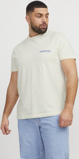 Jack & Jones Union Front & Back Print Crew Neck T-Shirt Yellow - T-shirts - Grote Maten T-shirts Heren