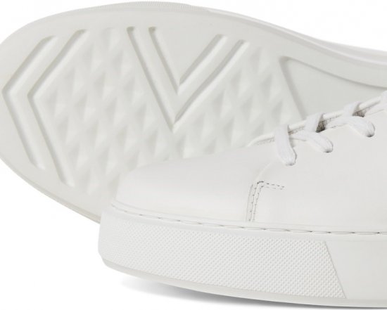 Jack & Jones Stockholm Leather Sneakers Bright White/Leather - Herenschoenen 40-52 - 