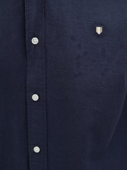 Jack & Jones Summer Shield Short Sleeve Shirt Maritime Blue - Overhemden - Overhemden Grote Maten Heren