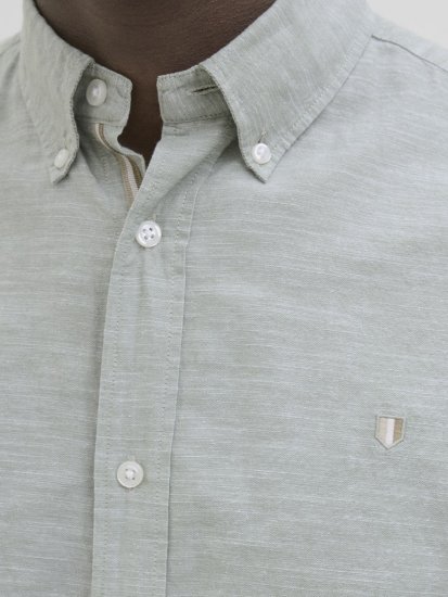 Jack & Jones Summer Shield Short Sleeve Shirt Hedge Green - Overhemden - Overhemden Grote Maten Heren