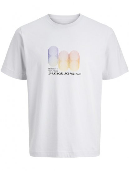 Jack & Jones Calma Crew Neck T-Shirt Gray Dawn - T-shirts - Grote Maten T-shirts Heren