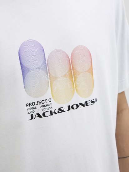 Jack & Jones Calma Crew Neck T-Shirt Gray Dawn - T-shirts - Grote Maten T-shirts Heren