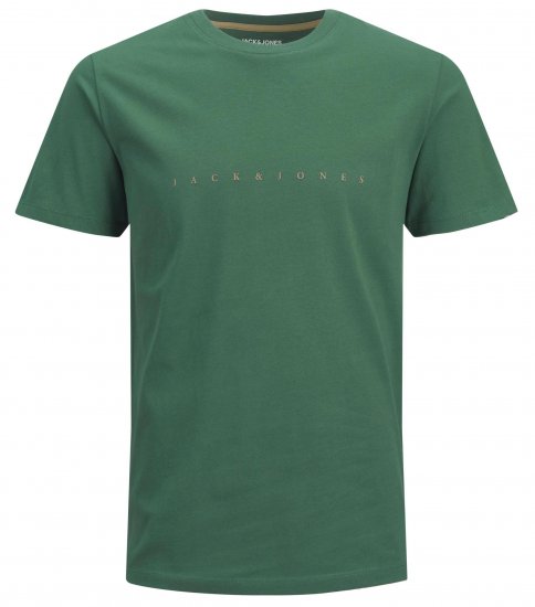 Jack & Jones JJFONT T-Shirt Green - T-shirts - Grote Maten T-shirts Heren