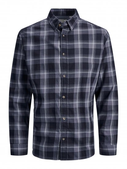 Jack & Jones JJPLAIN LOGAN Shirt Navy - Overhemden - Overhemden Grote Maten Heren