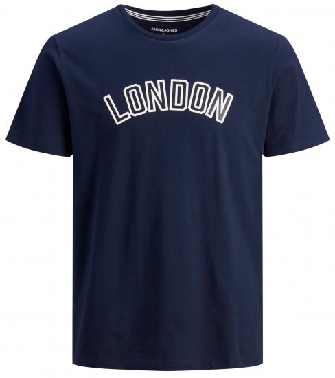 Jack & Jones JJCITY T-Shirt Navy - T-shirts - Grote Maten T-shirts Heren