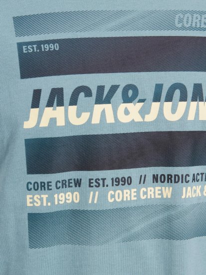 Jack & Jones JCOARC T-Shirt Light Blue - T-shirts - Grote Maten T-shirts Heren