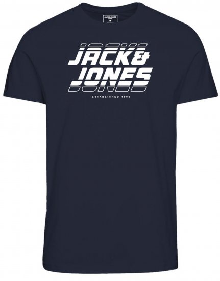 Jack & Jones JCOELLIOT T-Shirt Navy Blazer - T-shirts - Grote Maten T-shirts Heren