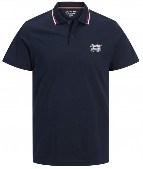 Jack & Jones JORTREVOR Polo Shirt Navy Blazer - Polo shirts - Grote Maten Poloshirts Heren
