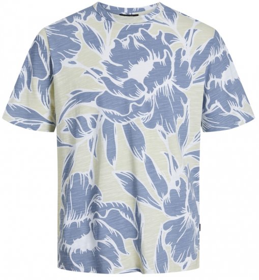 Jack & Jones JPRBLAPALMA AOP T-Shirt Green Tint - T-shirts - Grote Maten T-shirts Heren