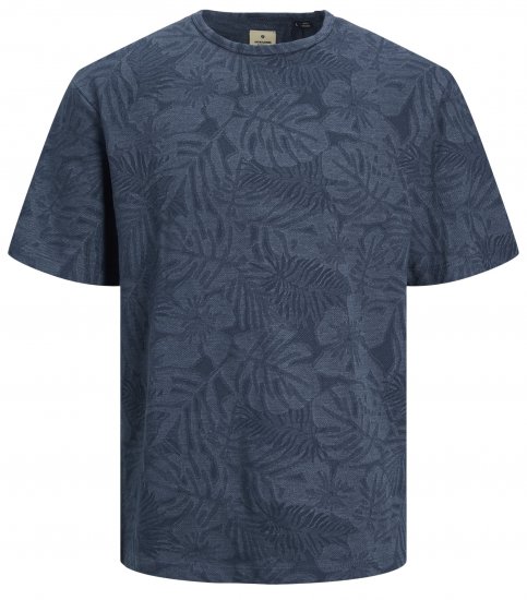 Jack & Jones JPRBLUNAEL T-Shirt Dark Denim - T-shirts - Grote Maten T-shirts Heren