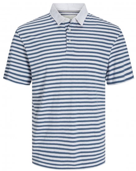 Jack & Jones JPRCC Soft Linen Blend Polo Bright White - Polo shirts - Grote Maten Poloshirts Heren