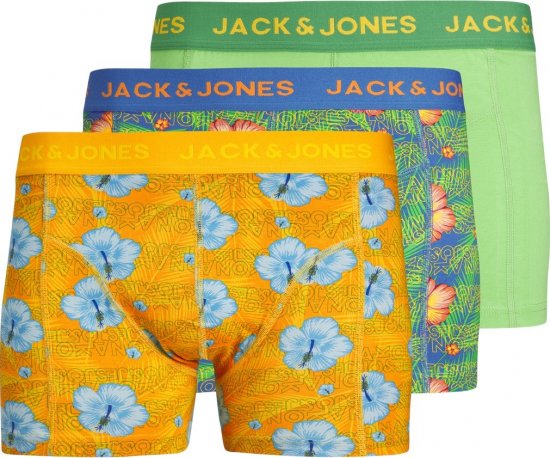 Jack & Jones JACHAWAII TRUNKS 3 PACK Palace Blue - Ondergoed & zwem - Grote Maten Ondergoed Heren
