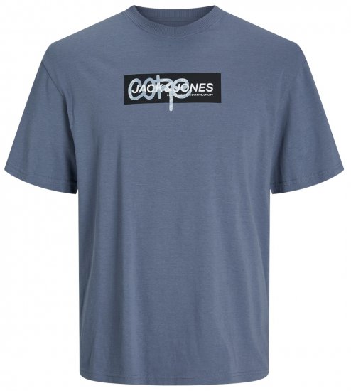 Jack & Jones JCOSUMMER PRINT T-Shirt Flint Stone - T-shirts - Grote Maten T-shirts Heren