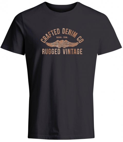 Jack & Jones JPRBLUOLLIE T-shirt Dark Navy - T-shirts - Grote Maten T-shirts Heren