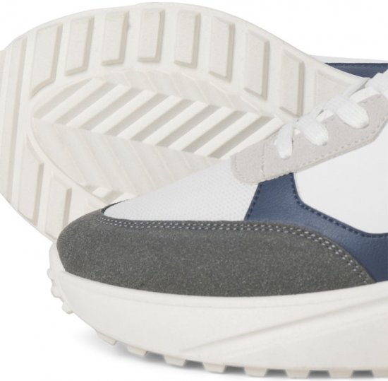 Jack & Jones Waspire Sneakers White/Castlerock - Herenschoenen 40-52 - 