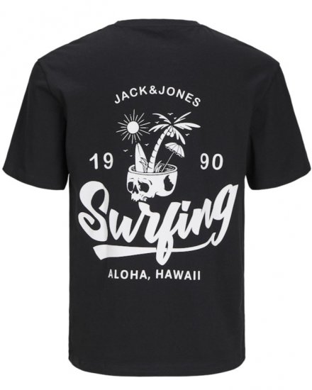 Jack & Jones Zekiel Crew Neck T-Shirt Black - T-shirts - Grote Maten T-shirts Heren