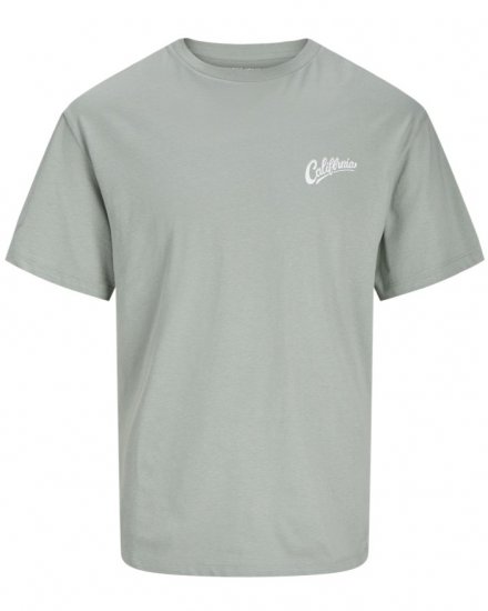 Jack & Jones Zekiel Crew Neck T-Shirt Iceberg Green - T-shirts - Grote Maten T-shirts Heren