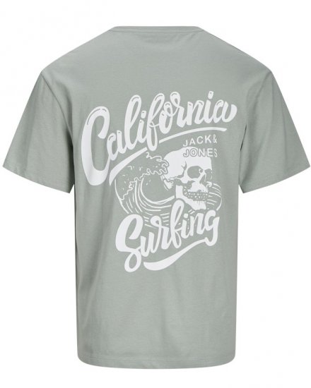 Jack & Jones Zekiel Crew Neck T-Shirt Iceberg Green - T-shirts - Grote Maten T-shirts Heren