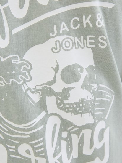 Jack & Jones Zekiel Crew Neck T-Shirt Iceberg Green - T-shirts - Grote Maten T-shirts Heren