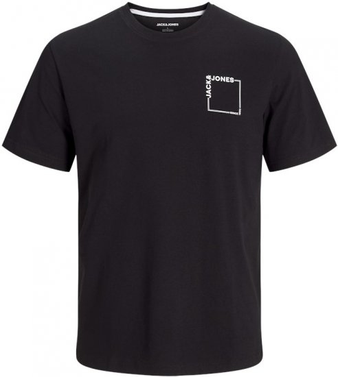 Jack & Jones Verner Crew Neck T-Shirt Black - T-shirts - Grote Maten T-shirts Heren