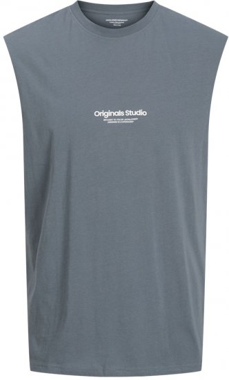 Jack & Jones VESTERBRO Sleeveless T-Shirt Stormy Weather - T-shirts - Grote Maten T-shirts Heren