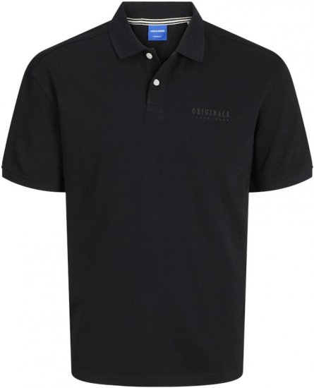 Jack & Jones Frederiksberg Polo Antique Black - Polo shirts - Grote Maten Poloshirts Heren