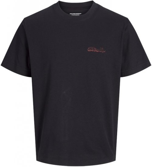 Jack & Jones Retiro Crew Neck T-Shirt Black - T-shirts - Grote Maten T-shirts Heren