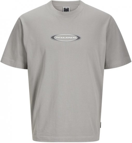 Jack & Jones Pacer Branding Print T-Shirt Grey - T-shirts - Grote Maten T-shirts Heren