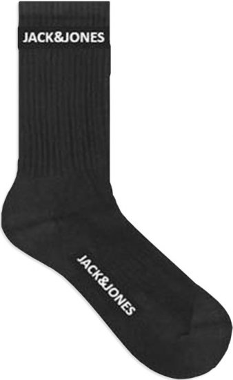 Jack & Jones BASIC LOGO Tennis Socks 5-Pack Black - Ondergoed & zwem - Grote Maten Ondergoed Heren
