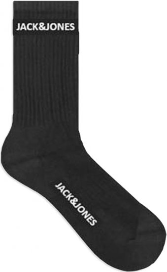 Jack & Jones BASIC LOGO Tennis Socks 5-Pack Black - Ondergoed & zwem - Grote Maten Ondergoed Heren