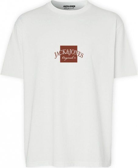 Jack & Jones Boston Crew Neck T-Shirt Bright White - T-shirts - Grote Maten T-shirts Heren