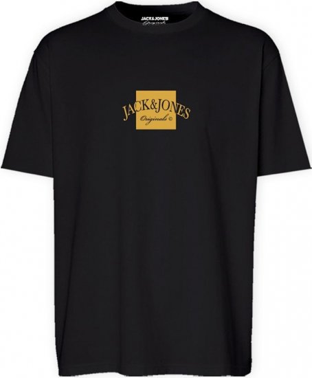 Jack & Jones Boston Crew Neck T-Shirt Black - T-shirts - Grote Maten T-shirts Heren
