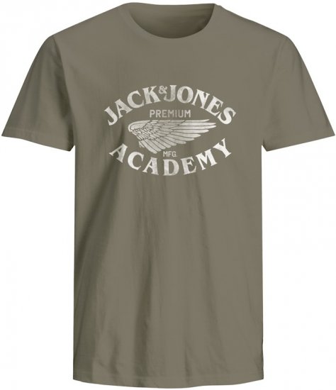 Jack & Jones Freddy Crew Neck T-Shirt Grey - T-shirts - Grote Maten T-shirts Heren