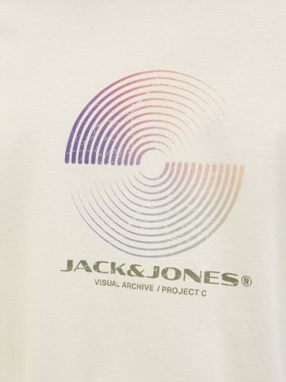 Jack & Jones Calma Crew Neck T-Shirt Sweet Corn - T-shirts - Grote Maten T-shirts Heren