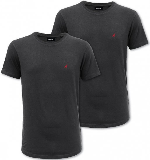 Kangol Jetta T-shirt Black 2-pack - T-shirts - Grote Maten T-shirts Heren